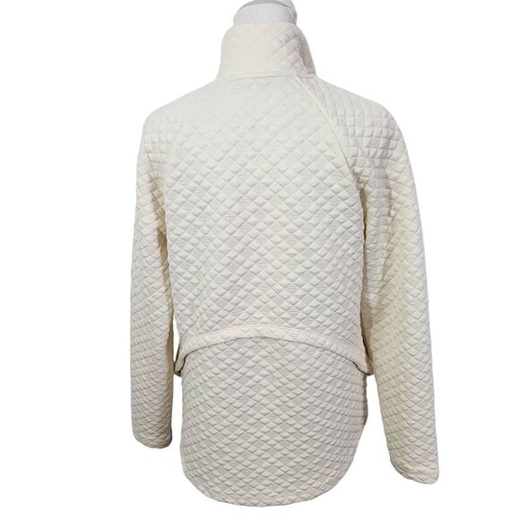 Isaac Mizrahi Cream Quilted Jacket Size XXS Ivory Lightweight Jacket - Picture 2 of 7